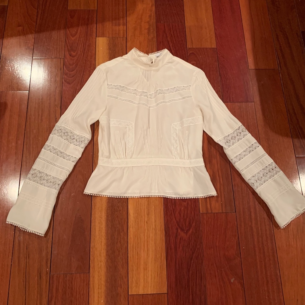 Derek Lam 10 Crosby White Elegant Shirt